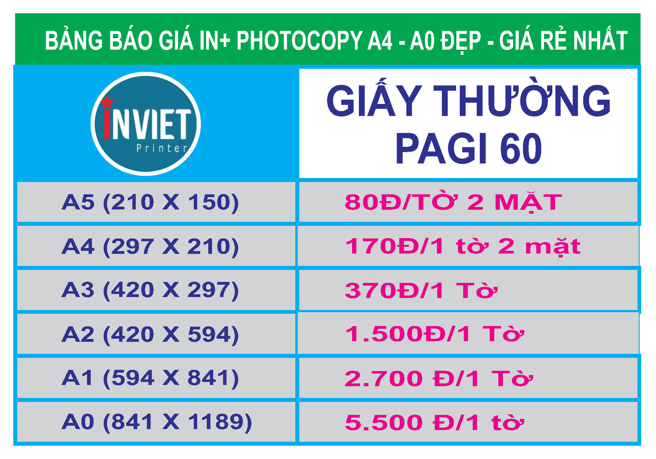 Photocopy A4 giá rẻ Hà Nội